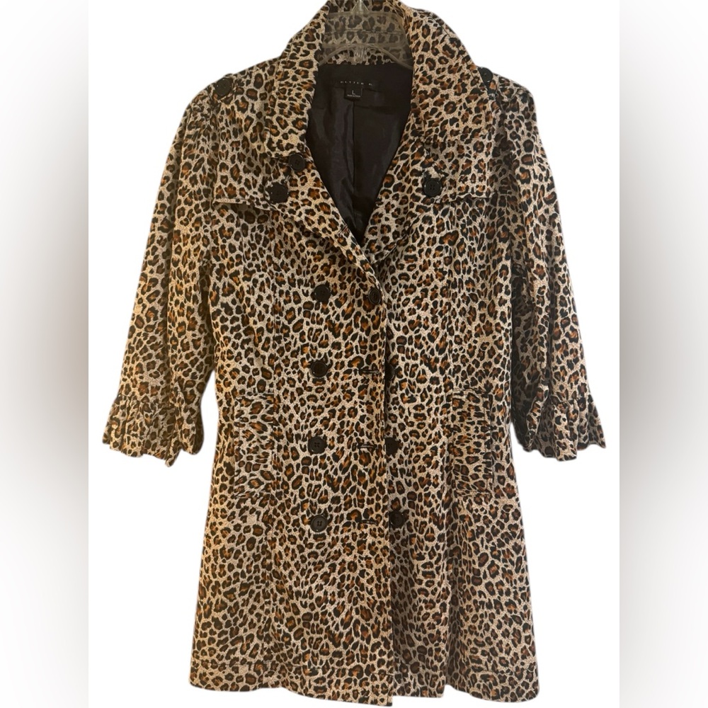 Better Be Leopard Print Trench Coat